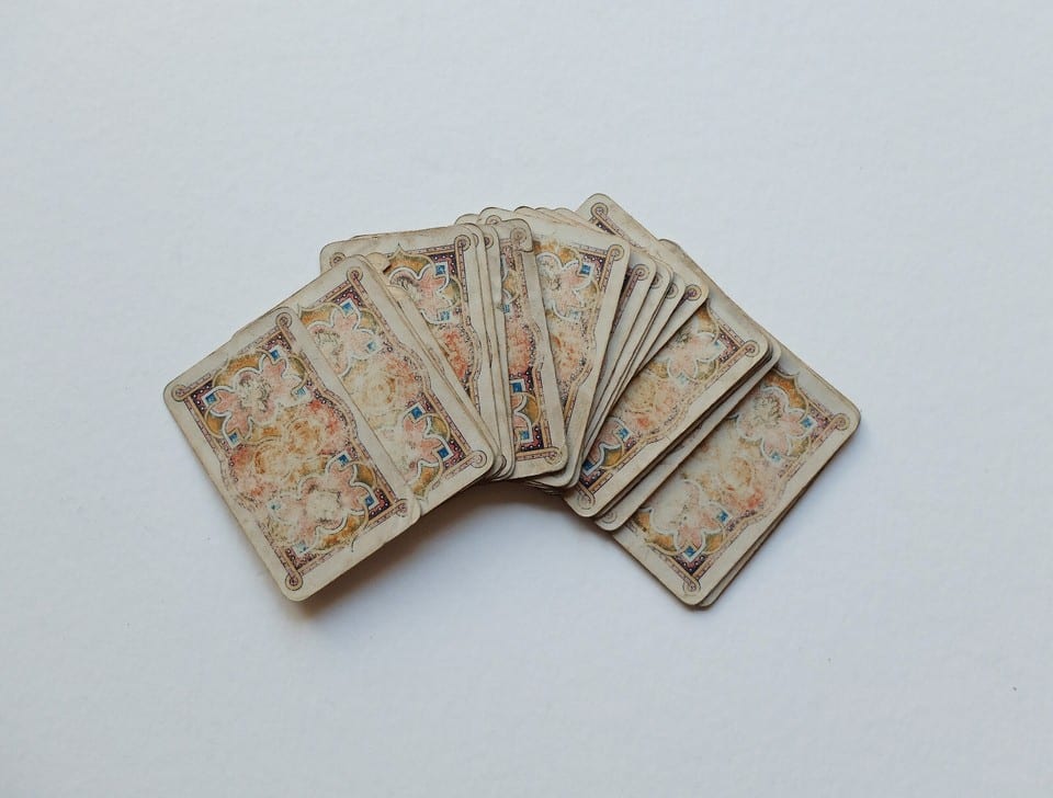 JEU DE 33 CARTES À JOUER DIVINATOIRES ILLUSTRÉES XIXe siècle DONDORF FRANCFORT — photo 2