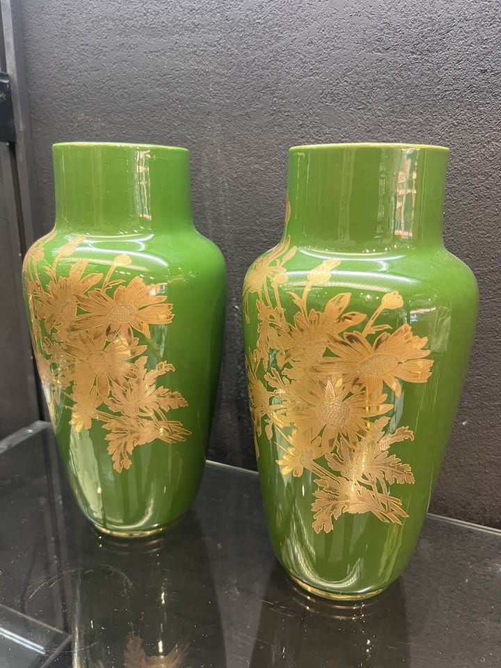 Paires De Vases « Sarreguemines » — photo 3