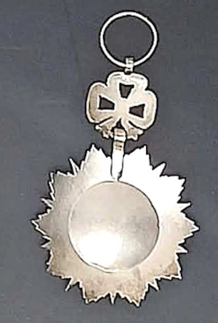 Médaille tunisienne argent massif et émail Années 191O Hauteur 7,5 cm — foto 3