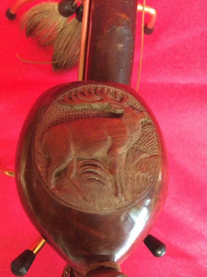 Pipe sculpté  d'un cerf  haut 10 larg 24.5 cm — photo 2