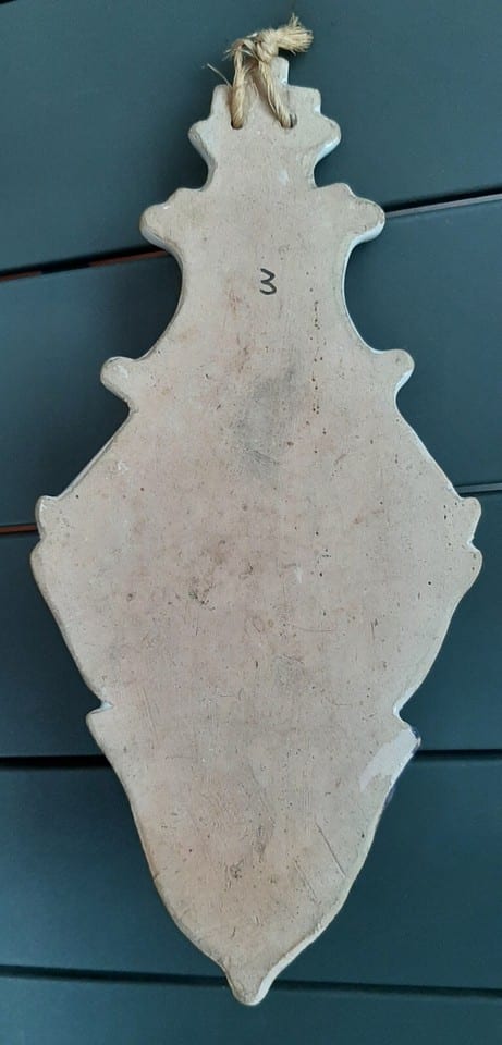 rare Bénitier Breton marque HB Quimper Faïence 19° Bretagne ORIGINAL bon état — photo 2