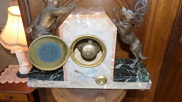 Pendule 1900 régule style art déco haut 30 larg 40 prof 12 cm — photo 4