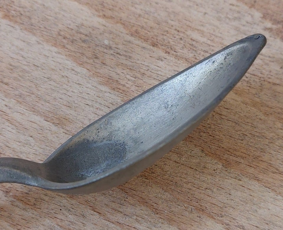 CUILLÈRE en étain XVIIIème signée LELIEVRE cuillère à soupe, à ragoût, sauce... — foto 4