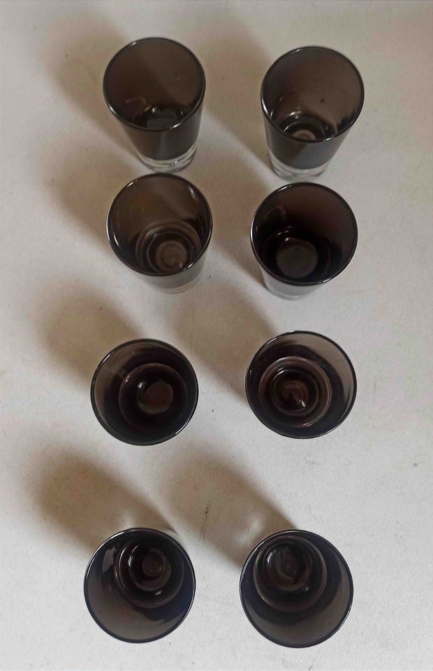 Lot de 8 verres Années 60 de Bo Borgström Suède — photo 8