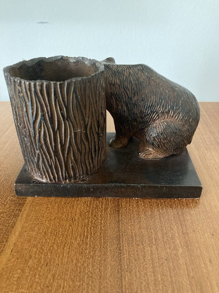 Bronze animalier ours patine brune, années 50 — foto 4