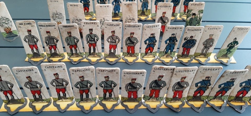 Gros lot 60 Soldats WWI Guerre 1914-1918 Jouet France Figurines Carton VINTAGE — photo 6