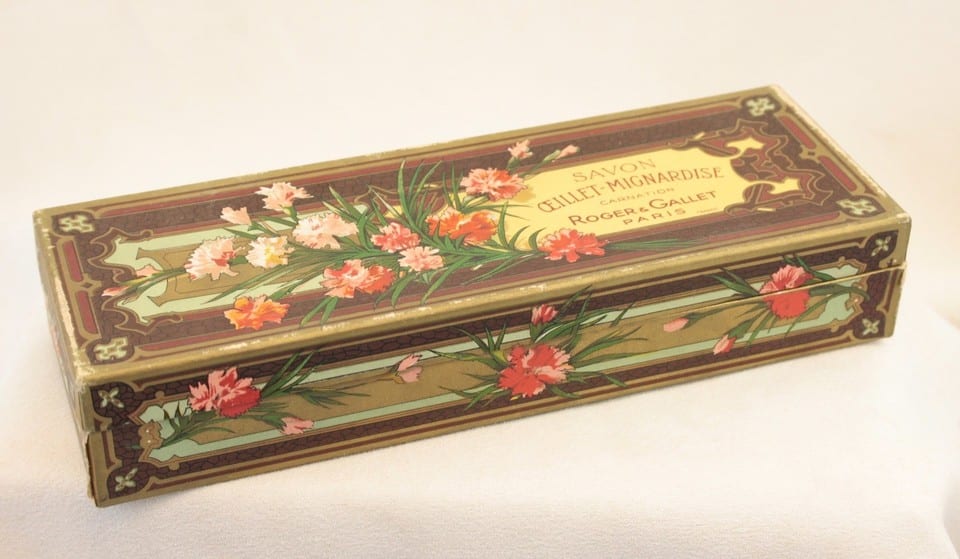 Boite ancienne cartonnée savon Roger & Gallet Paris french soap box — foto 2