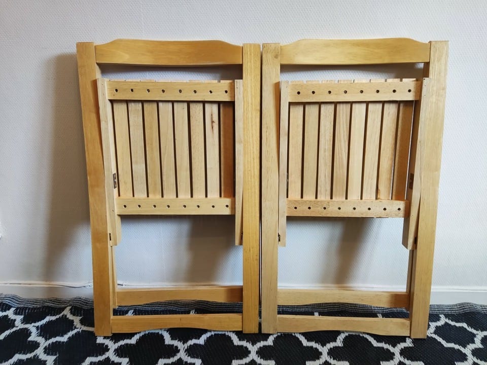 chaises pliantes en bois — photo 5