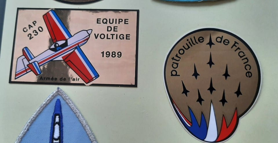 Patch ancien feutrine ALPHAJET Patrouille de France + Lot autocollants Air Pilot — photo 4