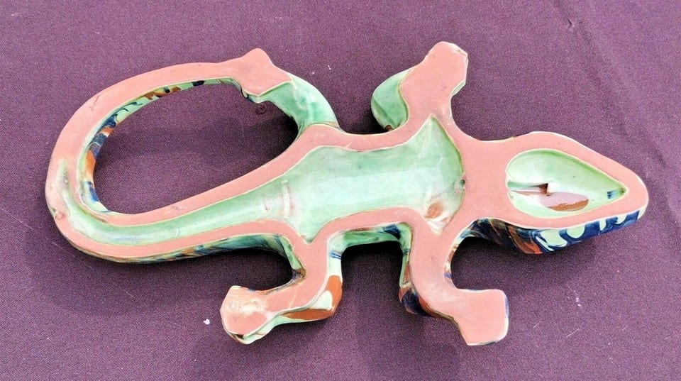 Lézard  gecko en céramique à accrocher long 27cm — photo 6