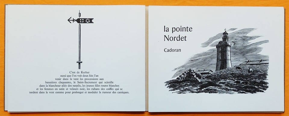 Livre illustré JEAN CHIÈZE FINIS TERRÆ NOTES SUR OUESSANT 1964 Finistère — photo 3