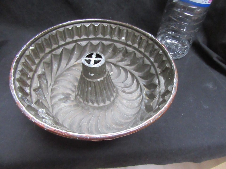 Ancien moule à gâteau en cuivre XIX siècle kouglof- monté en dents de loup — photo 2