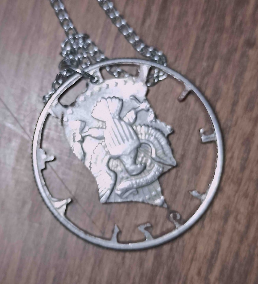Pendentif demi dollar américain Kennedy Liberty 1971 — photo 2
