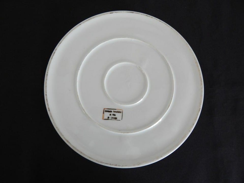ANCIENNE GRANDE Bonbonnière en PORCELAINE de LIMOGES Décor de Scène Galante — photo 8