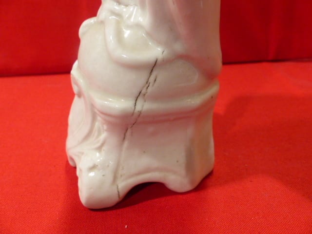 VIERGE EN PORCELAINE DE ANDENNE BELGIQUE HAUT 25 CM — photo 8