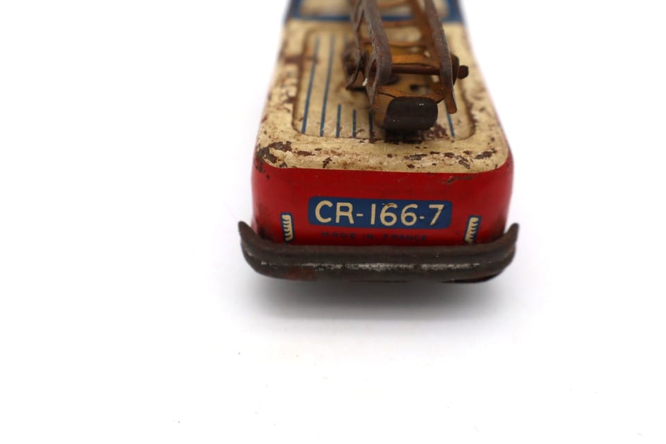 Charles Rossignol camion de pompiers ancien en tôle lithographiée-grande échelle — photo 7