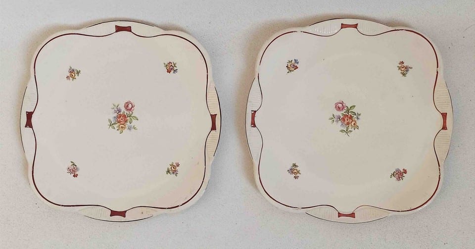 Paire d'assiettes à dessert Moulin des Loups St Amand Largeur 18 cm — photo 3