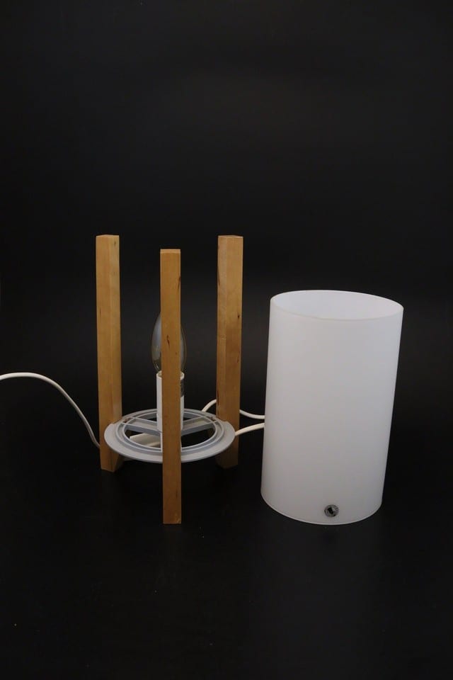 IKEA lampe tripode Porffylit rocket table lamp vintage 1990 — photo 4