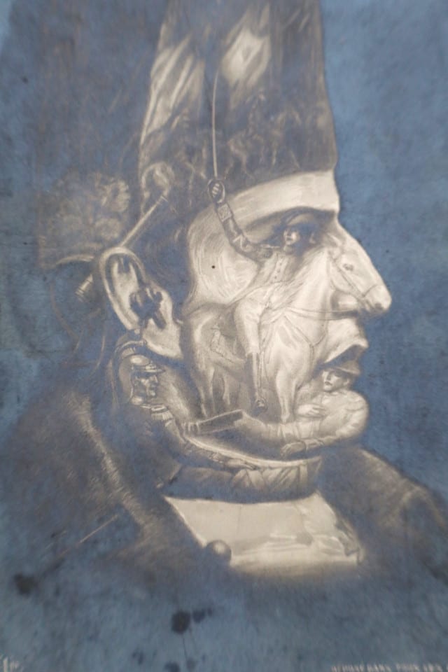 Carte postale ancienne Napoléon Ier – Illusion d’optique  – 1900 — photo 2