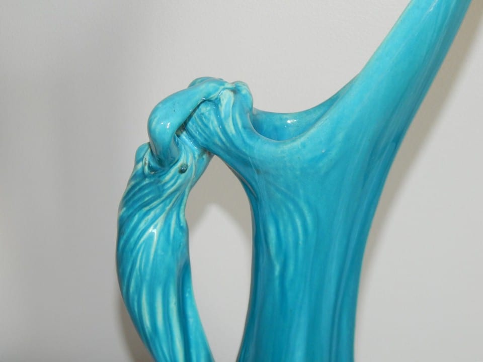 SUPERBE ANCIEN VASE en Céramique avec Anse Forme de FEMME Jérome Massier — photo 4