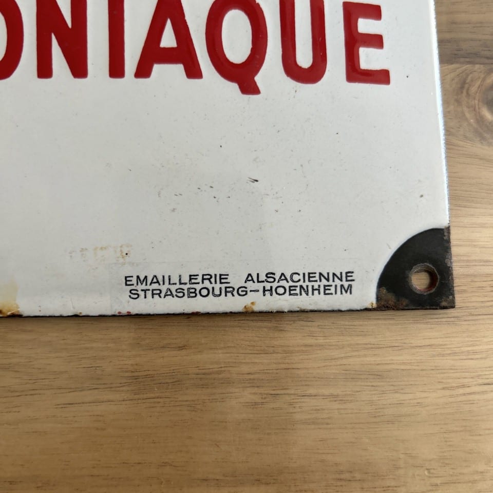 plaque émaillée ancienne bombée LE GAULOIS  EAS — photo 2