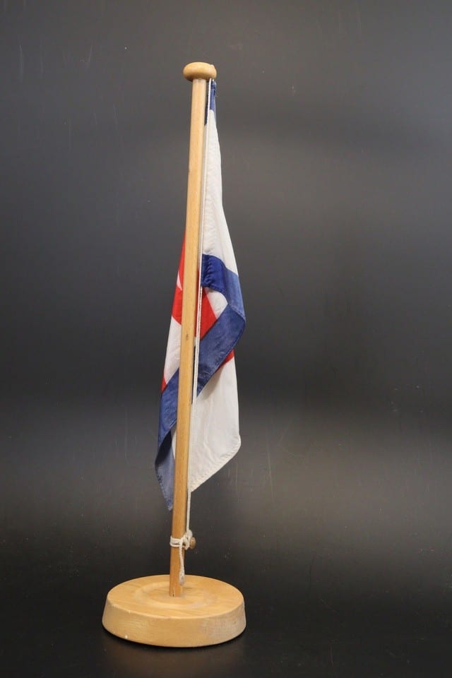 Drapeau fanion de bureau vintage transport maritime company Hans Wolkau Hamburg — foto 3