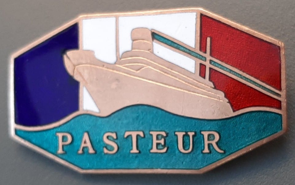 Insigne Marine 1942 FNFL Transport PASTEUR France Libre Fabrication GB ORIGINAL — photo 3