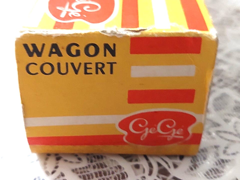 Boite "GéGé" de train électrique avec son  wagon couvert HO SNCF vintage — photo 4
