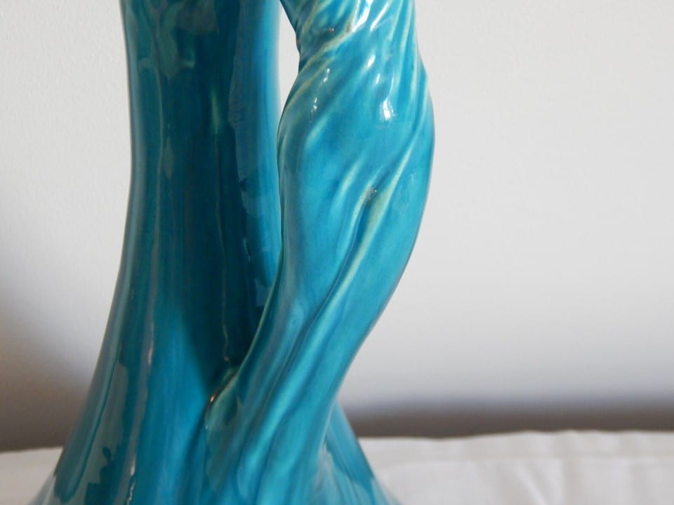 SUPERBE ANCIEN VASE en Céramique avec Anse Forme de FEMME Jérome Massier — photo 3