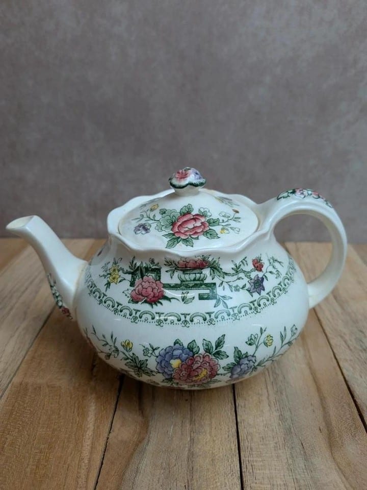 Ensemble théière et pot à lait vintage Crown Ducal Chinese Garden – Angleterre — photo 2