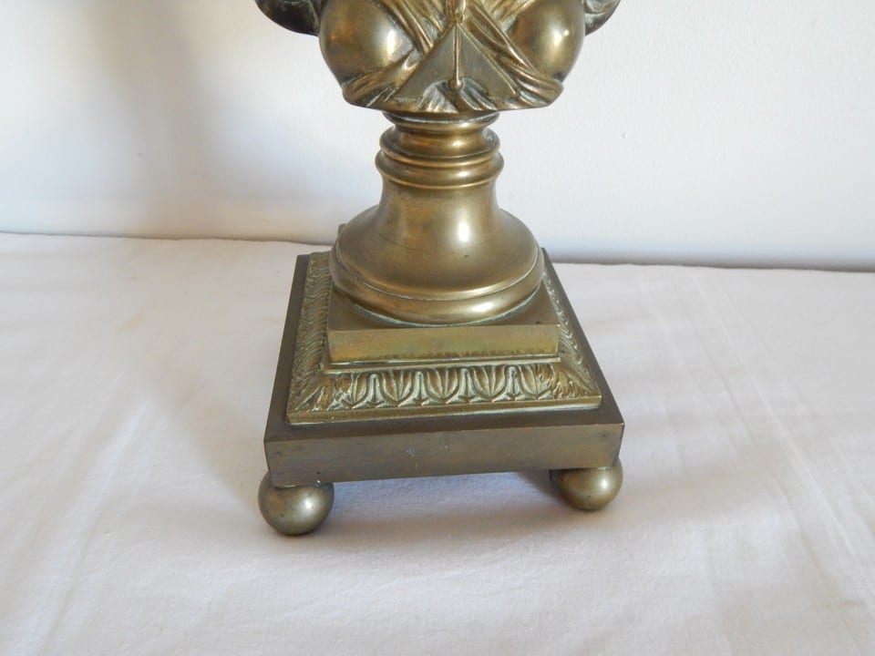 ANCIEN BUSTE MARIANNE BRONZE Bonnet Phrygien Seins Nues et Triangle Maçonnique — photo 4