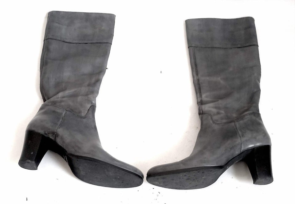 Paire de bottes hautes gris anthracite Taille 38,5 — photo 4