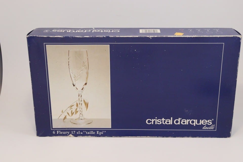 6 flûtes à champagne cristal d’Arques modèle Fleury taille Épis 17 cl — photo 8