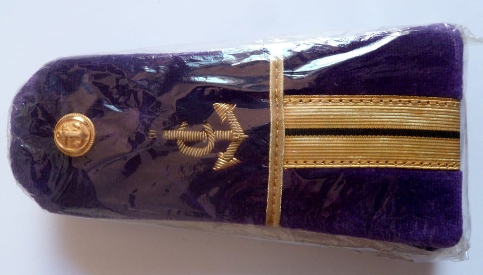 Epaulettes Pattes d'épaule MARINE NATIONALE ECOLE COURBET CORPS ENSEIGNANT or