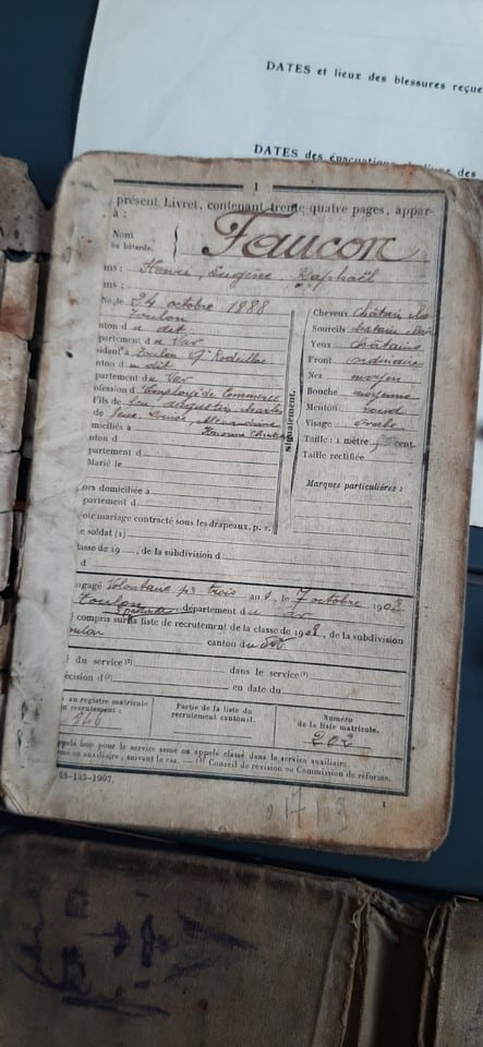 WW1 Lot Poilu Blessé 113° Régiment Toulon 1914-1918 Croix de Guerre Documents — foto 6