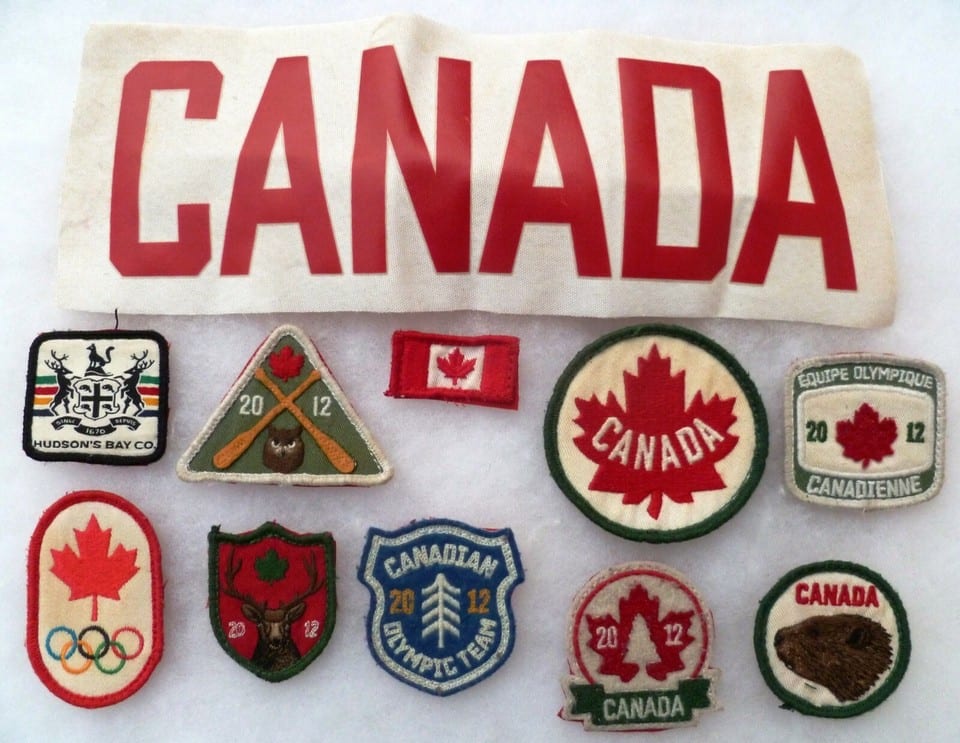 Lot Insignes Patch Brassard JEUX OLYMPIQUES JO CANADA Olympic Games Patches