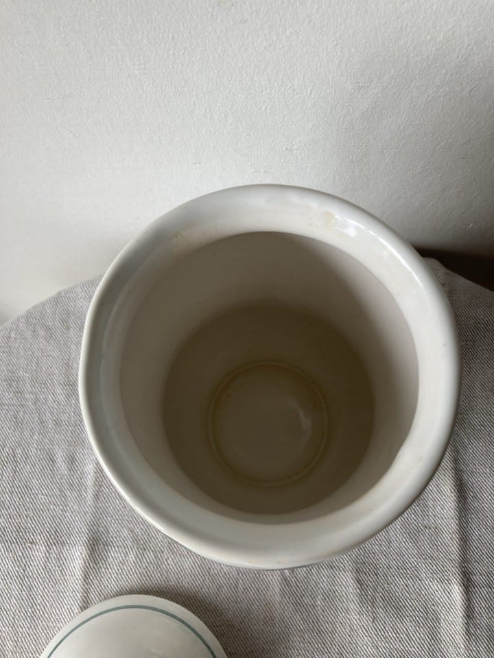 Grand pot à pharmacie en céramique, Aconit — photo 3