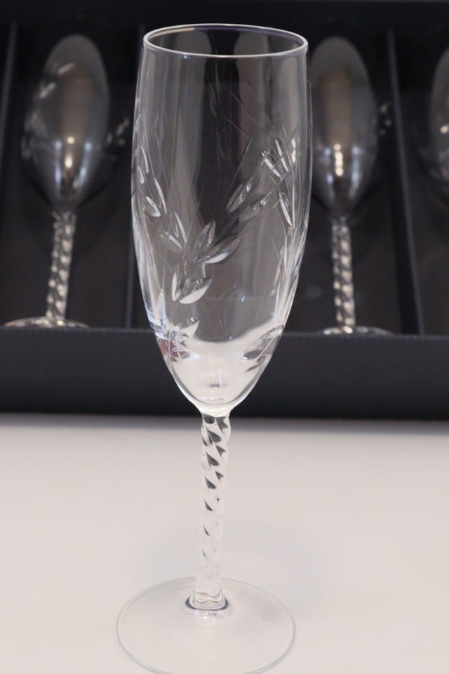 6 flûtes à champagne cristal d’Arques modèle Fleury taille Épis 17 cl — photo 4