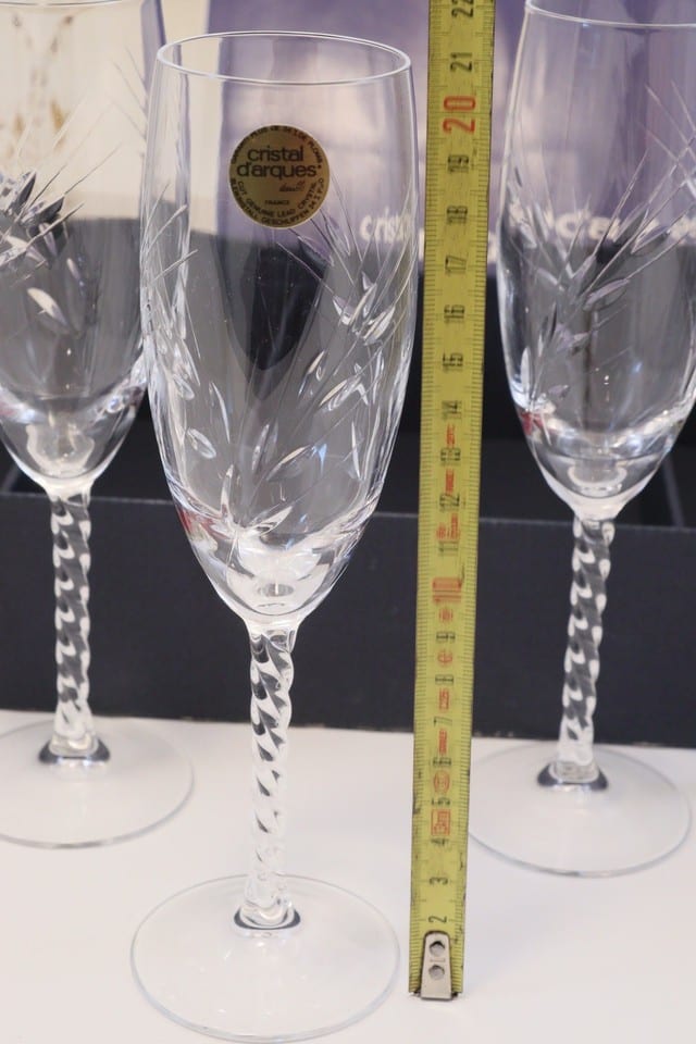 6 flûtes à champagne cristal d’Arques modèle Fleury taille Épis 17 cl — photo 7