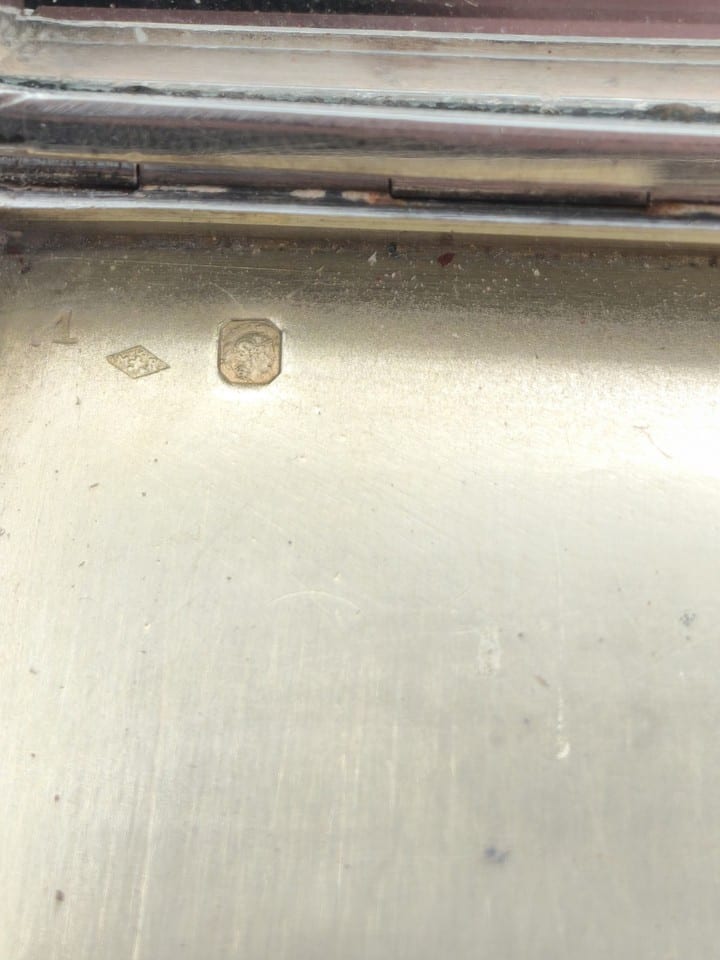 Poudrier ancien art deco CARTIER LONDON en argent — foto 5