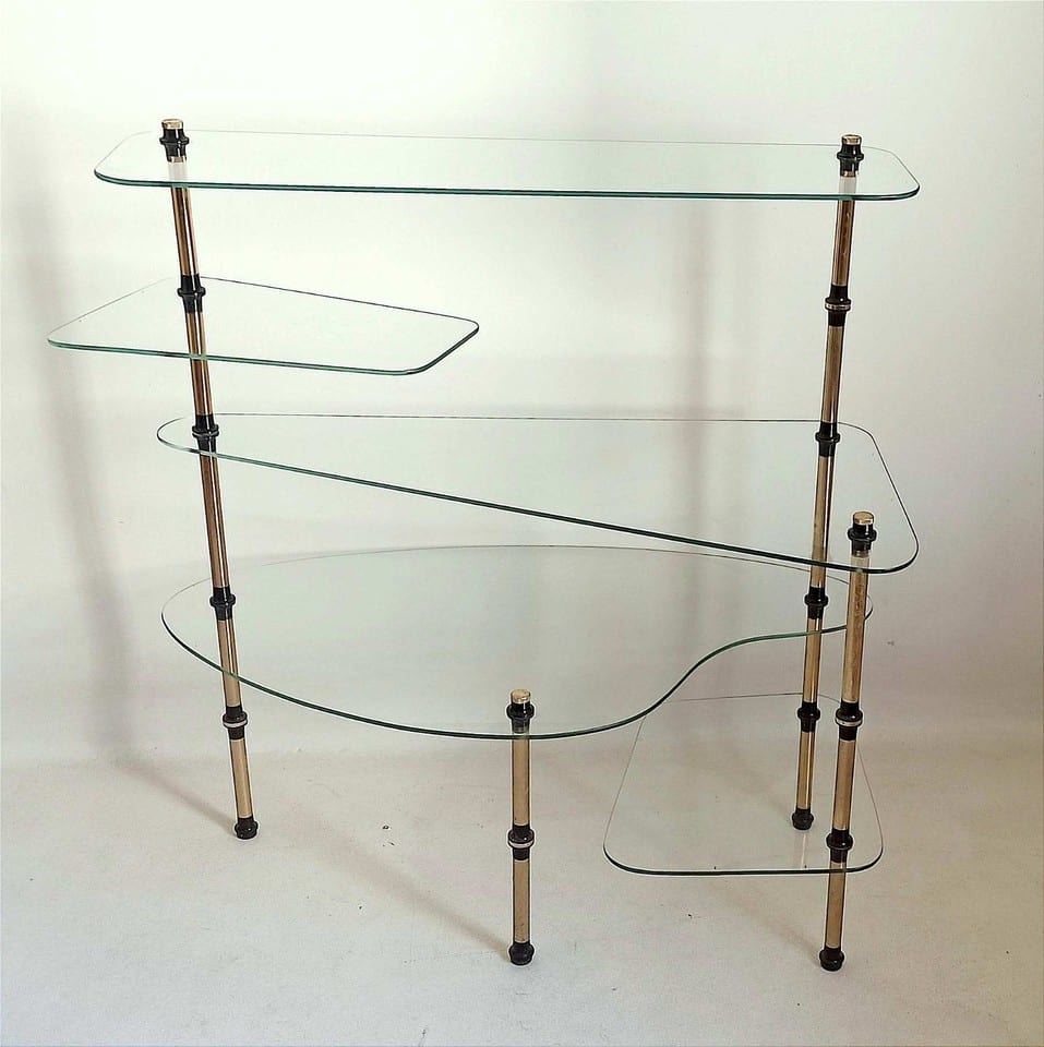 Étagère vitrée sur pied Années 50 Largeur 82 cm — foto 5