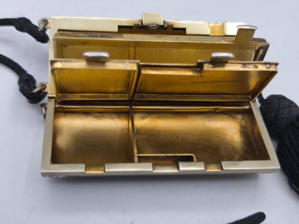 Minaudière Art déco en argent vermeil — Foto 3