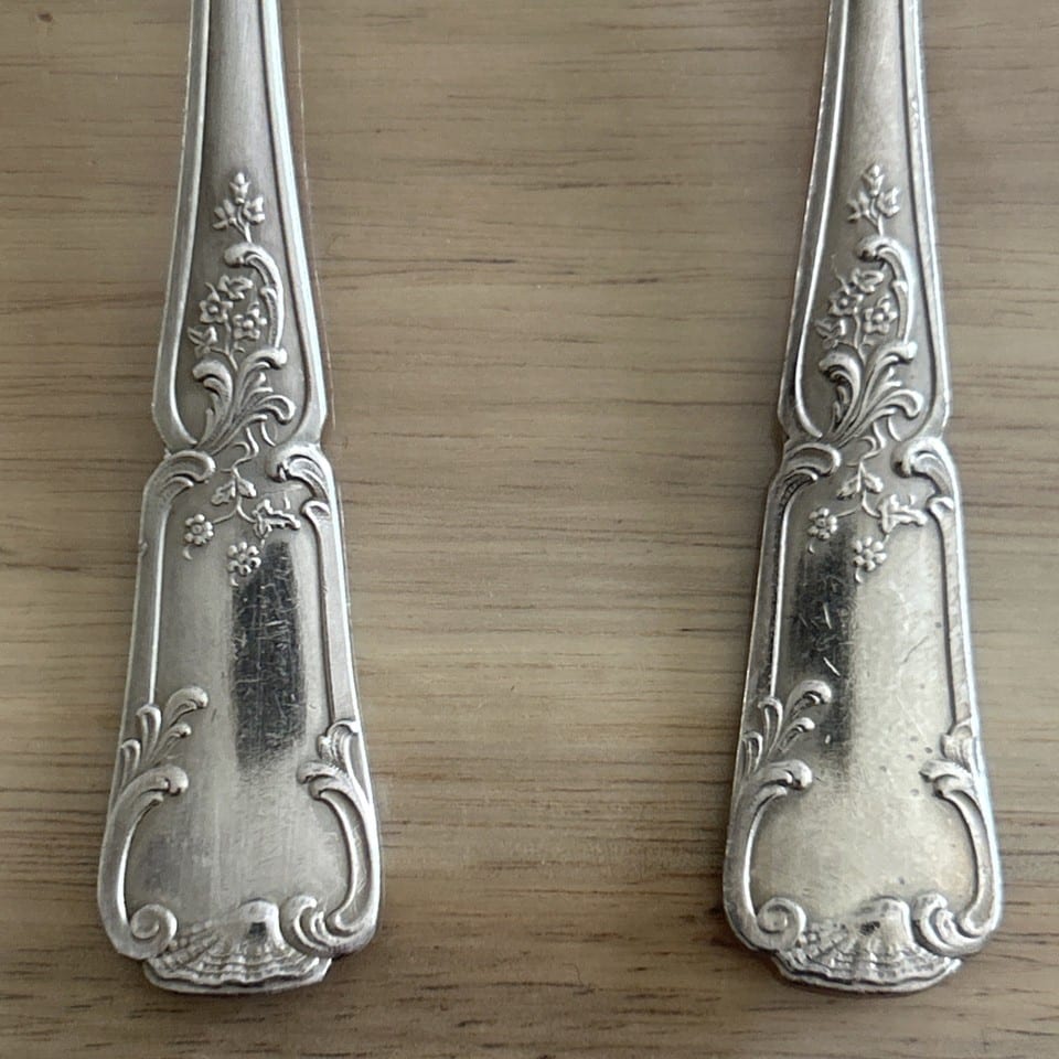 Lot 6 Cuillères À Café Métal Argenté — photo 2