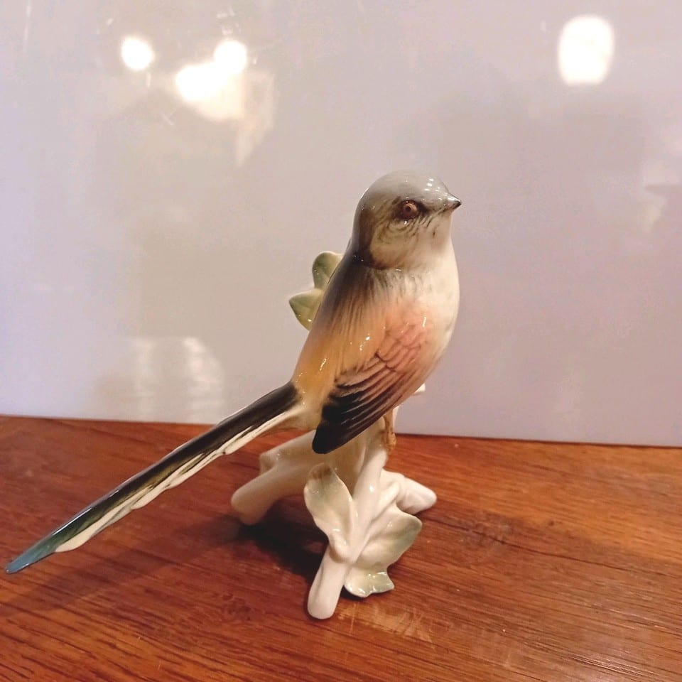 Oiseau  En Porcelaine De Saxe Karl Ens