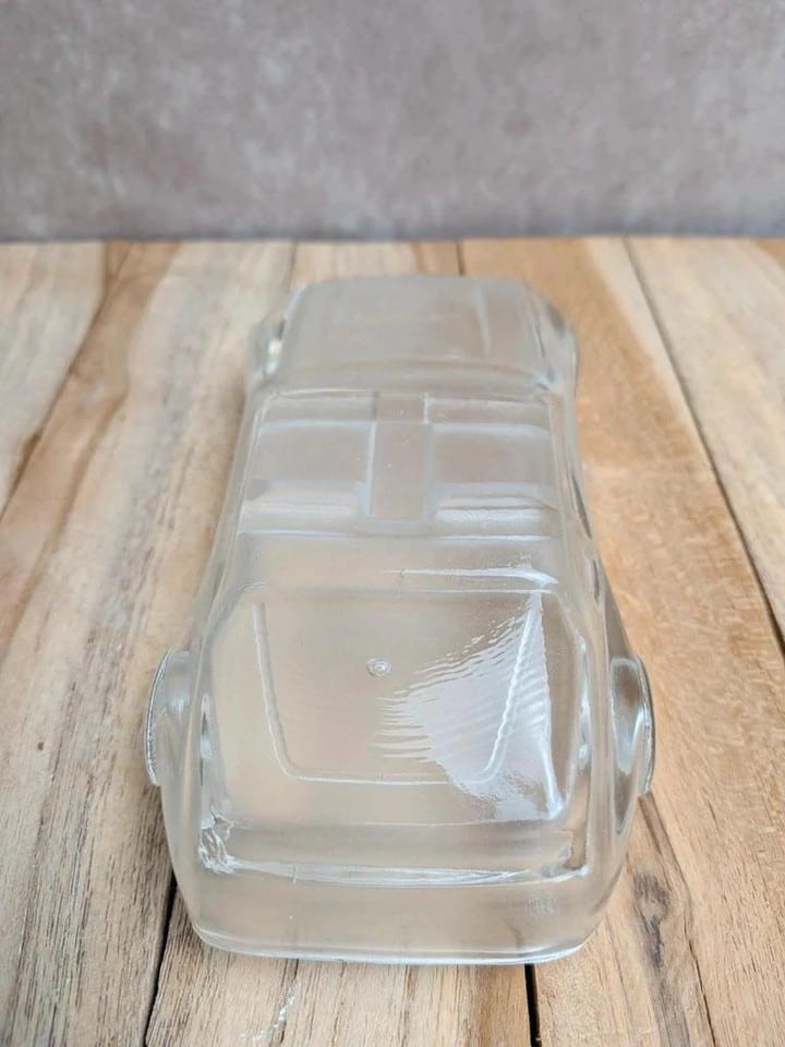 Voiture miniature en verre moulé transparent – Décoration vintage — photo 5