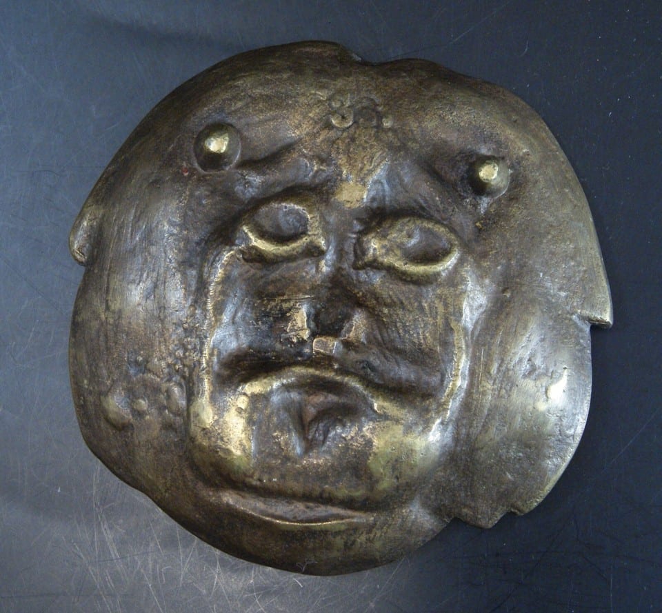 Coupelle vide poche cendrier bronze tête de chien ashtray dog’s head — foto 2