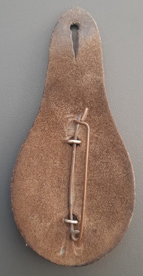 Insigne Obsolète GENDARMERIE SÉNÉGAL sur cuir Afrique 1960 ORIGINAL émail France — photo 3