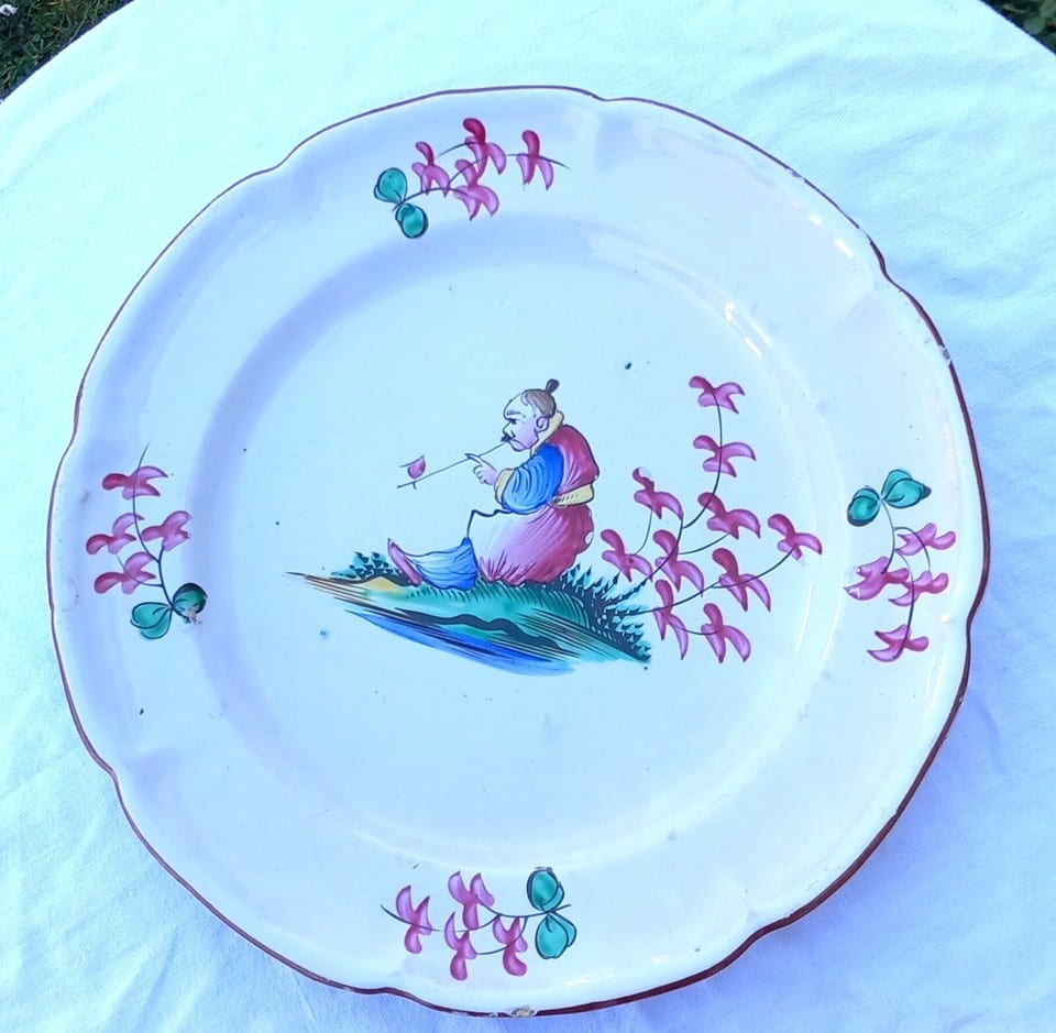 ASSIETTE DE L'EST DECOR CHINOIS FIN XVIII DEBUT XIX ième — photo 5