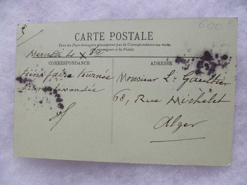 CPA ALGERIE FRANCAISE MOSTAGANEM L'AUTOMOBILE D'ORAN 1912 ORIGINAL FRANCE — photo 2