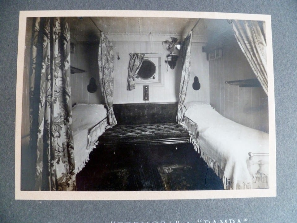 PHOTO CABINE 1°CL BATEAU PAQUEBOT VAPEUR FORMOSA circa 1914 SGTM MARSEILLE N°3 — photo 4